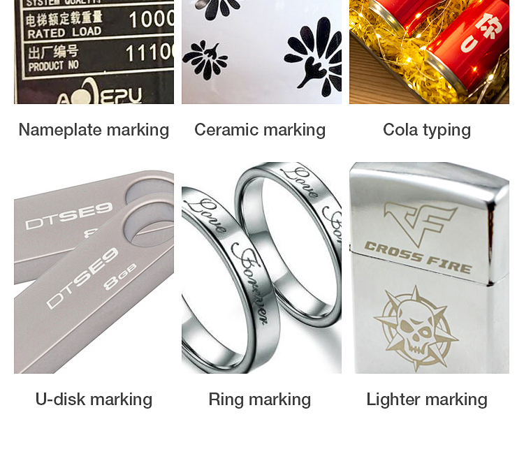 30w Fiber Laser Marking Machine Raycus Source Split Fiber Laser Marking Machine Metal