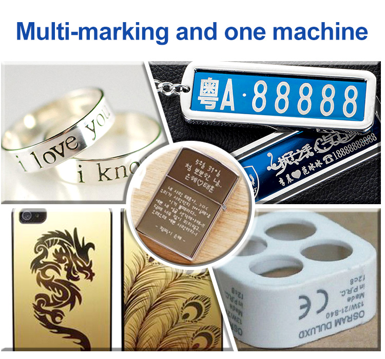 30w Fiber Laser Marking Machine Raycus Source Split Fiber Laser Marking Machine Metal