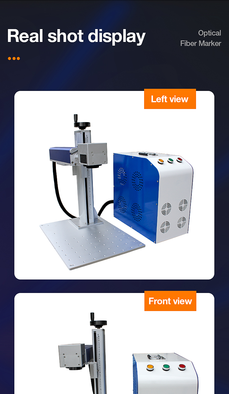 30w Fiber Laser Marking Machine Raycus Source Split Fiber Laser Marking Machine Metal