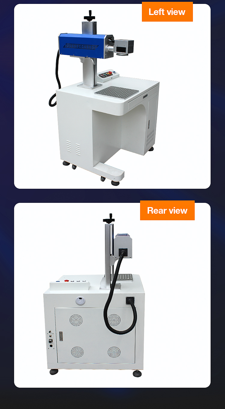 30w Co2 Laser Marking Machine 20W For Wood Glass Acrylic Nonmetal 10*110MM