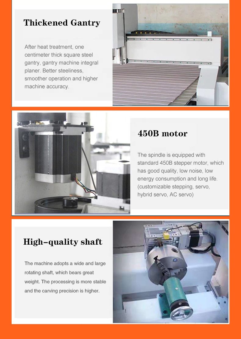 1325 4 Axis Cnc Router 3d Cnc Milling Machine Rotation Spindle Woodworking Cnc Router