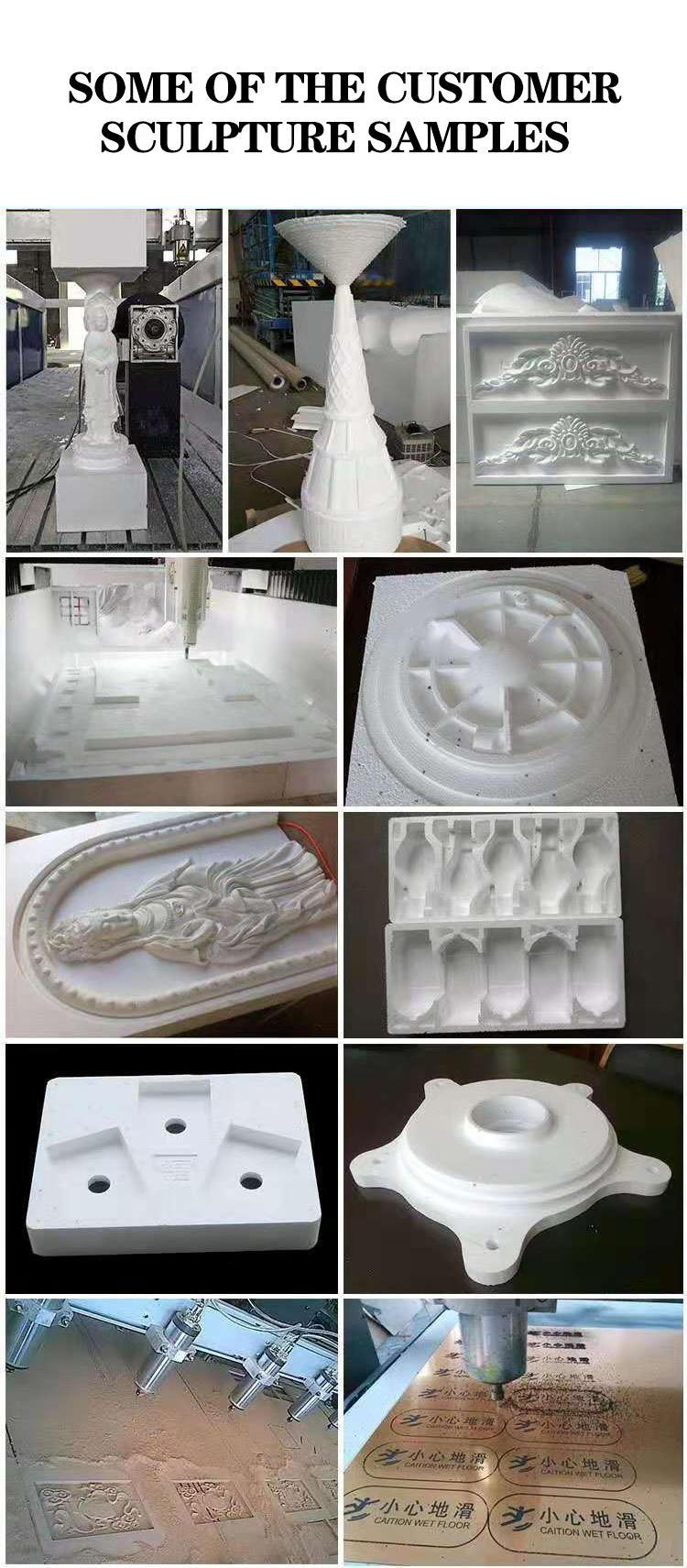3d home building machine For Plastic Wood Foam relief cnc milling 5 axis router woodworking